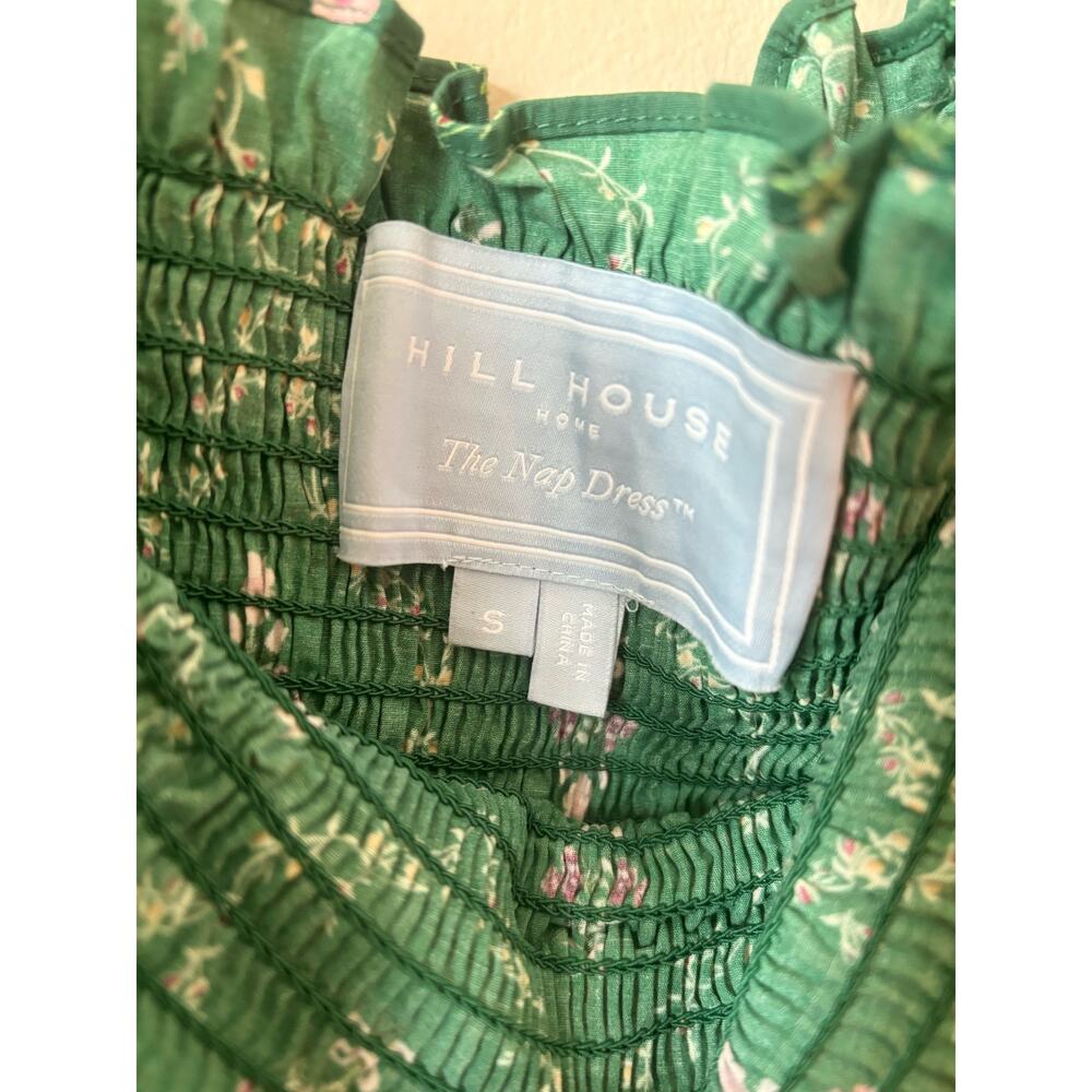 HILL HOUSE Home Nesli Emerald Trellis Dress Midi S - Picture 9 of 12